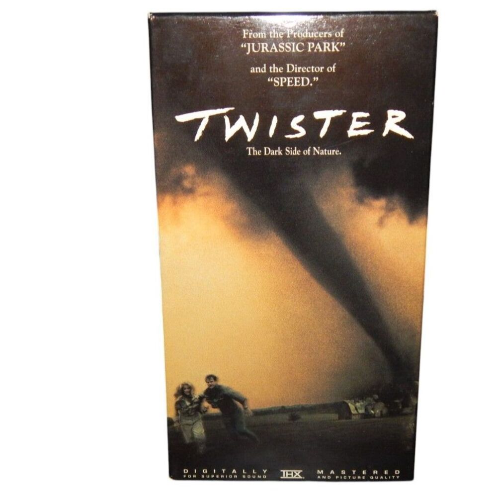 TWISTER vintage VHS in original paper case Helen Hunt Bill Paxton Warner Bros.
